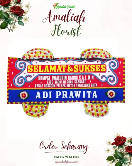 Papan Bunga Ucapan Selamat Pering Sari